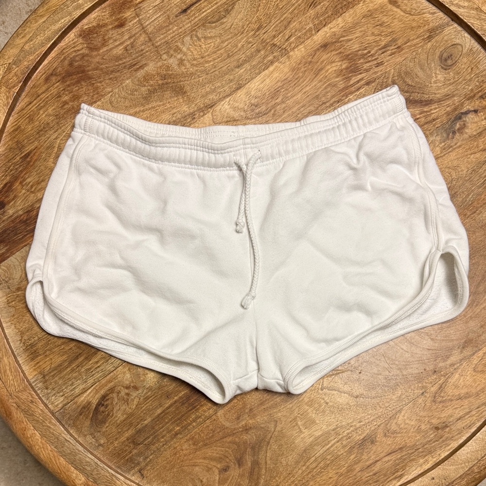 Reformation White Sweatshorts- M